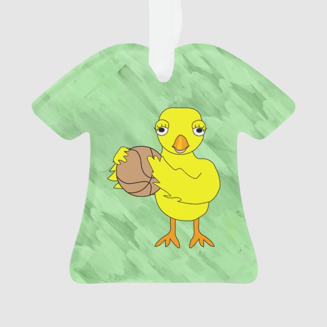 Ornamento Pintinho de basquete (Frente)