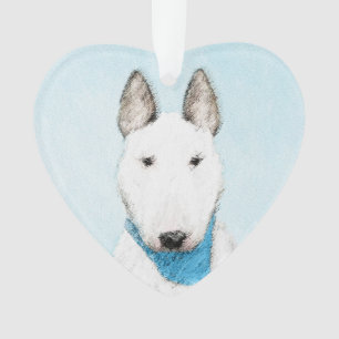 Ornamento Pintura Bull Terrier - Arte Cachorro Original Boni