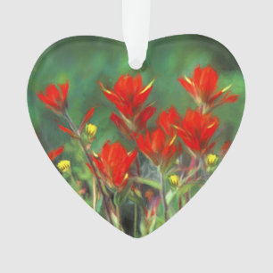 Ornamento Pintura de pincel indiano - Arte de flor original
