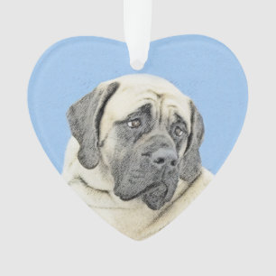 Ornamento Pintura em inglês Mastiff (Fawn) - Arte original