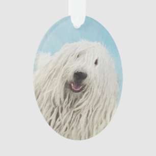 Ornamento Pintura Komondor - Arte Cachorra Original