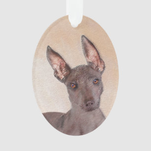 Ornamento Pintura Xoloitzcuintli - Arte Cachorra Original