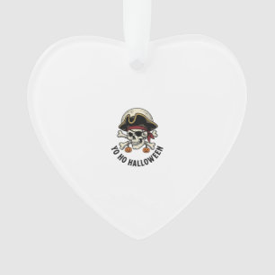 Ornamento Pirata Caveira Halloween Gravura Vintage Camisa Br