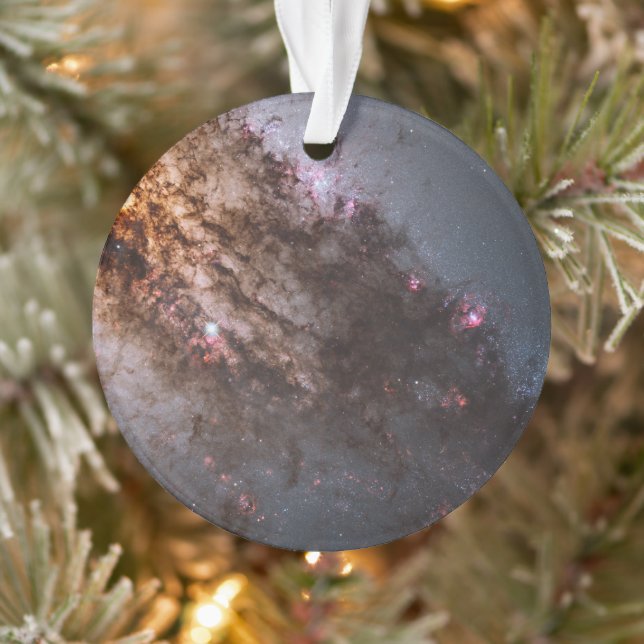 Ornamento Pistas Escuras De Poeira Cruzam Centauro Uma Galáx (Árvore)