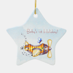 Ornamento plano do ø feriado do bebê