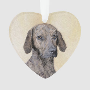 Ornamento Plott Painting - Arte de Cachorro Original