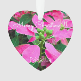 Ornamento Poinsettia [Heart-shape Ornament]