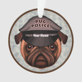 Ornamento Polícia Pug