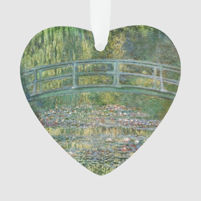 Ornamento Ponte Japonesa de Claude Monet Arte da Ninféia (Frente)