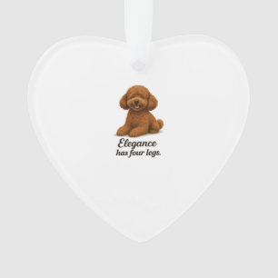 Ornamento Poodle Toy � A Elegância Tem Quatro Pernas