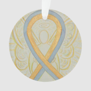 Ornamento por Anjo da Fita de Sensibilização Dou