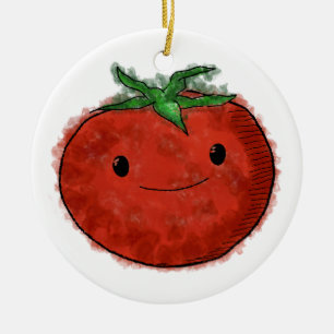 Ornamento Por Aquarela De Tomate Cinto