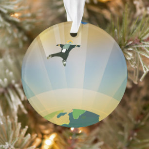 Ornamento Poster De Espaço Retroativo - A Gravidade De Uma S