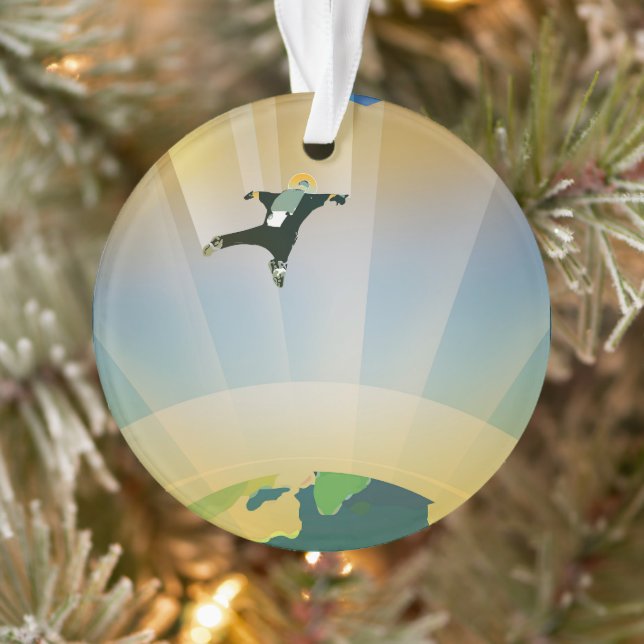 Ornamento Poster De Espaço Retroativo - A Gravidade De Uma S (Árvore)