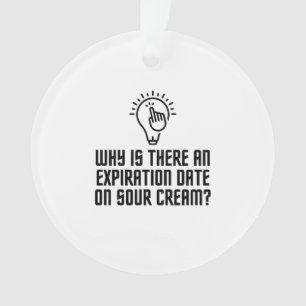 Ornamento Prazo de validade do creme azedo