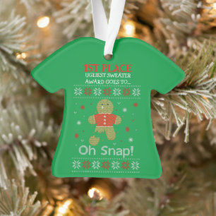 Ornamento Prêmio de Doce de Natal Feio para ruas