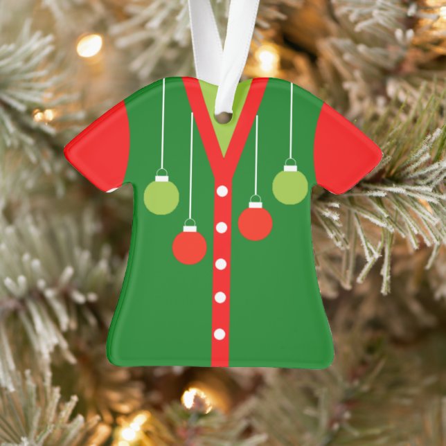 Ornamento Prêmio de Suéter de Natal Feio (Árvore)