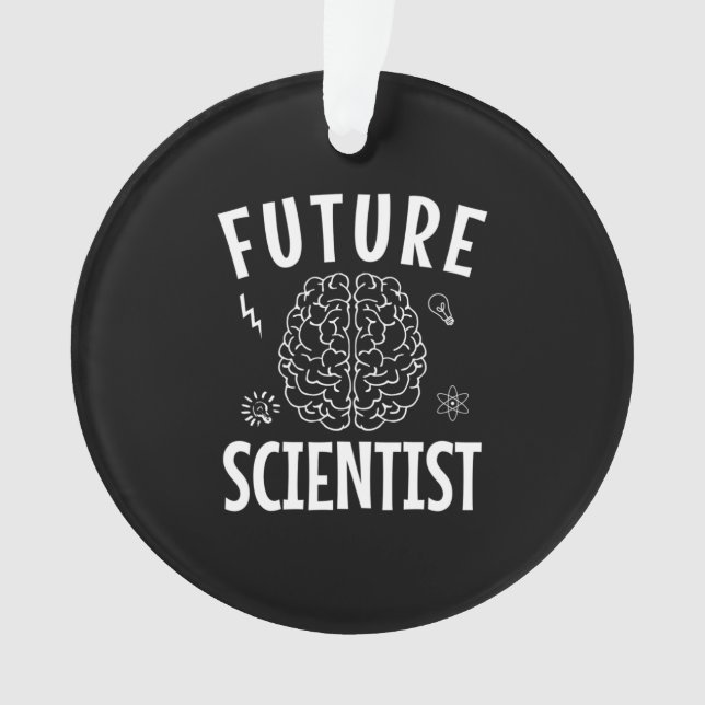 Ornamento Presente de aniversário | Futuro cientista (Frente)