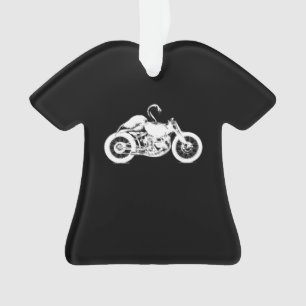 Ornamento Presente De Arte De Motocicleta Flamingo Para Bike