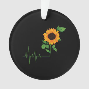 Ornamento Presente de Flor de Girassol