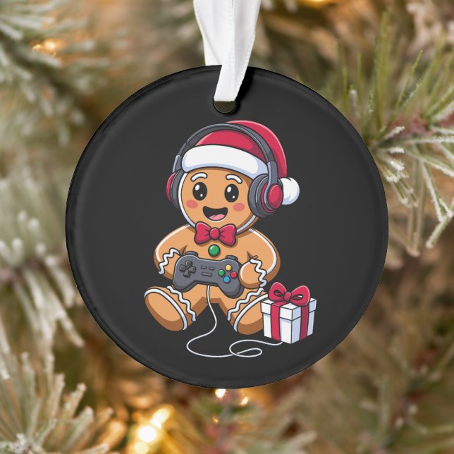Ornamento Presente de Fones de Ouvido para Jogador de Natal  (Árvore)