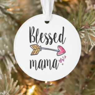 Ornamento Presente de Mãe Abencoada para Mamãe