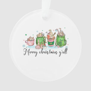 Ornamento Presente de Natal Feliz Natal Yall
