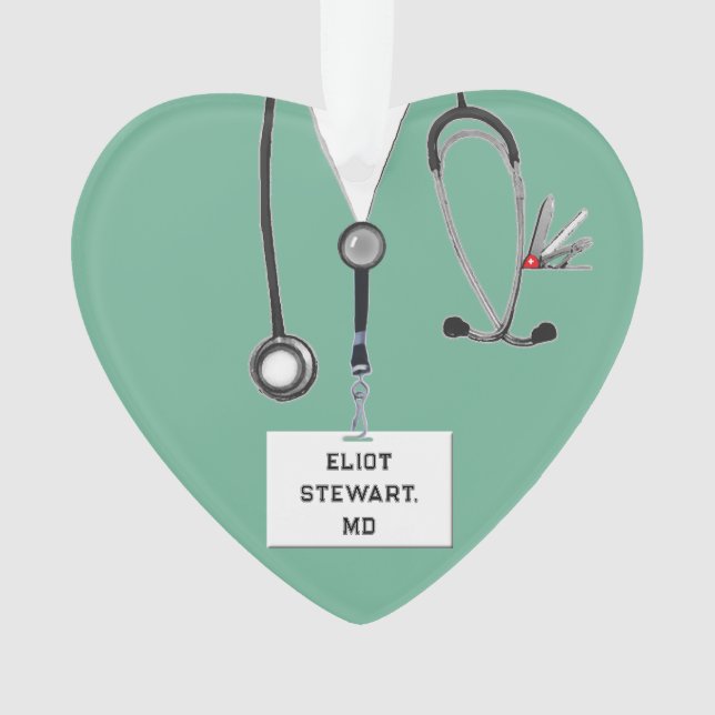 Ornamento Presente do Doutor Personalizado (Frente)