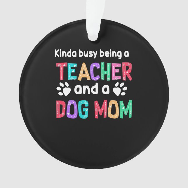 Ornamento Presente do professor |Ser Professora E Mãe De Cac (Frente)