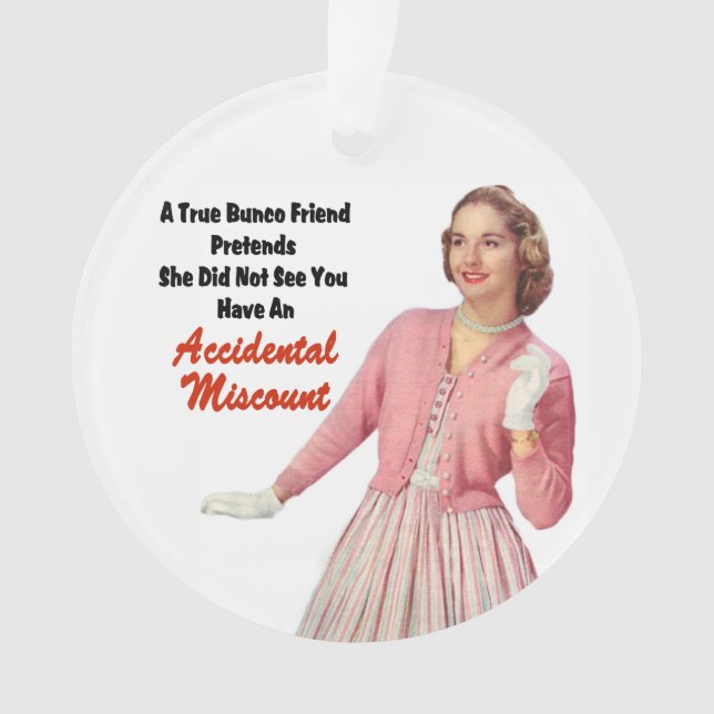 Ornamento Presente engraçado do Natal do amigo verdadeiro de (Frente)