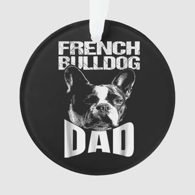 Ornamento Presente no cão | Pai francês Bulldog (Frente)