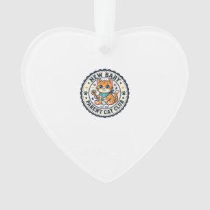 Ornamento Presente para Mãe de Gato - Novo Bebê P
