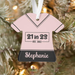 Ornamento Presente Personalizado de Aniversário de 21 anos 2
