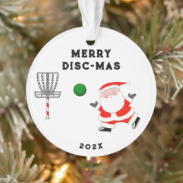 Ornamento presente personalizado de golfe de disco