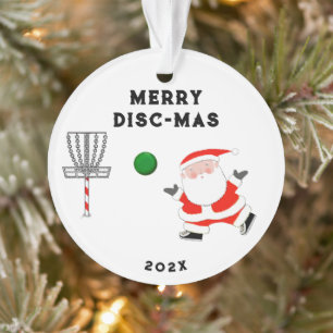 Ornamento presente personalizado de golfe de disco