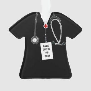 Ornamento Presente Personalizado para Médico