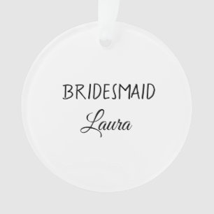 Ornamento Presente simples minimalista para madrinha de casa