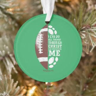 Ornamento Presentes Cristãos de Futebol Presos Adolescentes 