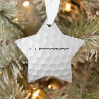 Ornamento Presentes de Bola de Golfe Personalizados da Série