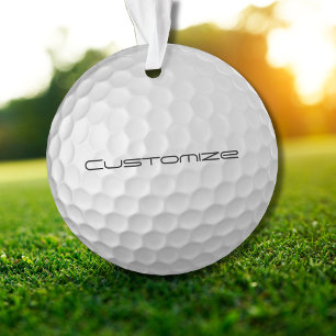 Ornamento Presentes de Bolas de Golfe Personalizadas da Séri
