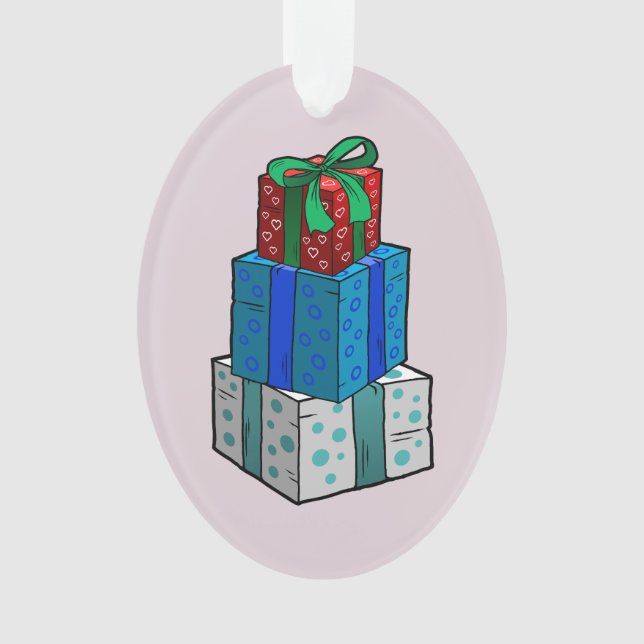 Ornamento Presentes de Natal (Frente)