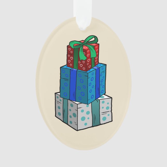 Ornamento Presentes de Natal (Frente)
