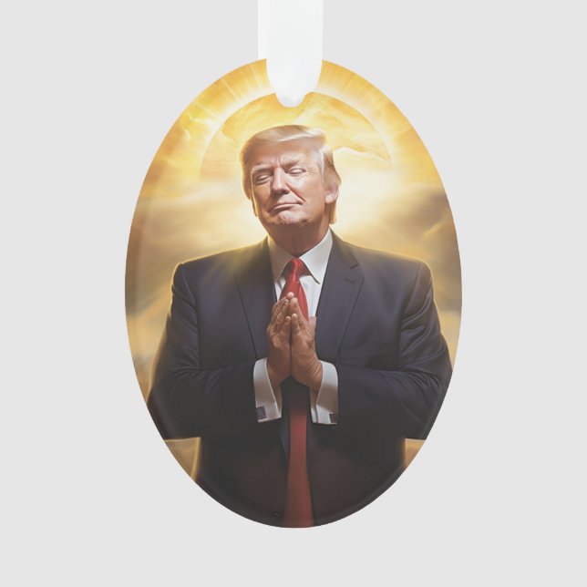 Ornamento Presidente Donald J Trump Ornament acrílico (Frente)