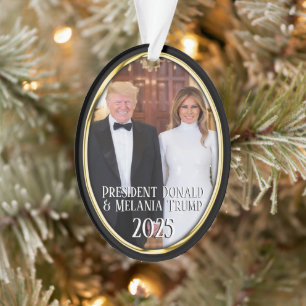 Ornamento Presidente Donald Trump & Melania 2023
