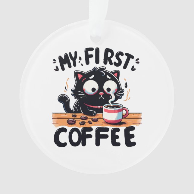 Ornamento Primeira Aventura com Café Preto (Frente)