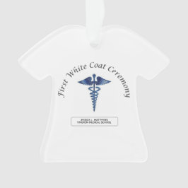 Ornamento Primeira Cerimônia de Casaco Branca de Enfermagem