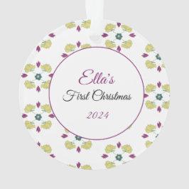Ornamento Primeira Ornação de Natal do Bebê