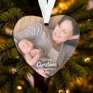 Ornamento Primeiro Natal Como Família 3