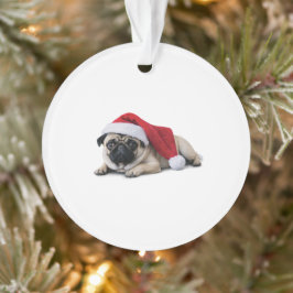 Ornamento Primeiro Natal de Pug