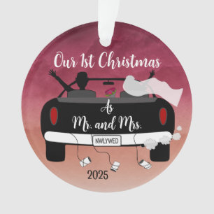 Ornamento Primeiro Natal do Newlyweds